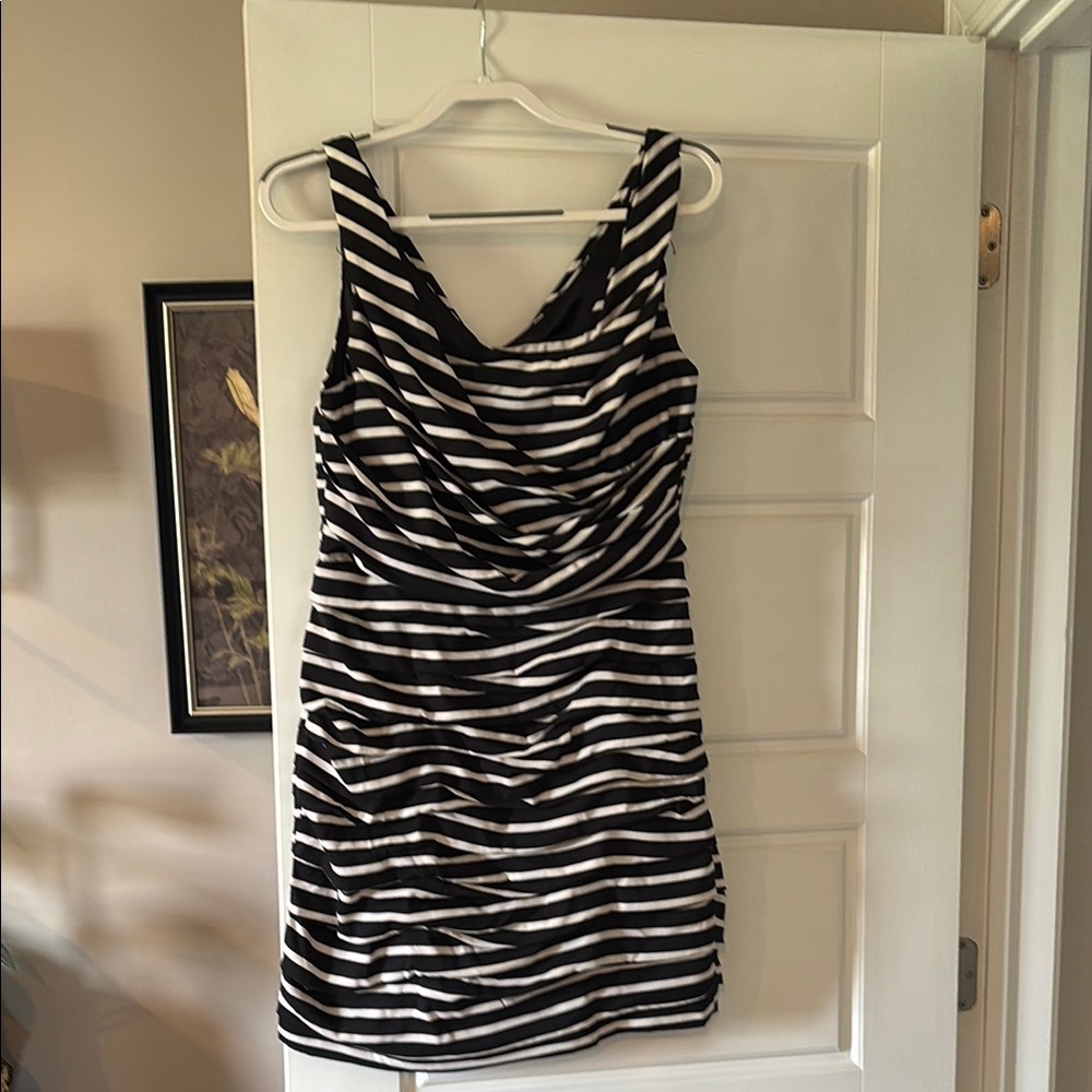 Express Black and White Mini Dress